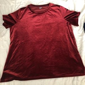 Velvet shirt sleeve shirt